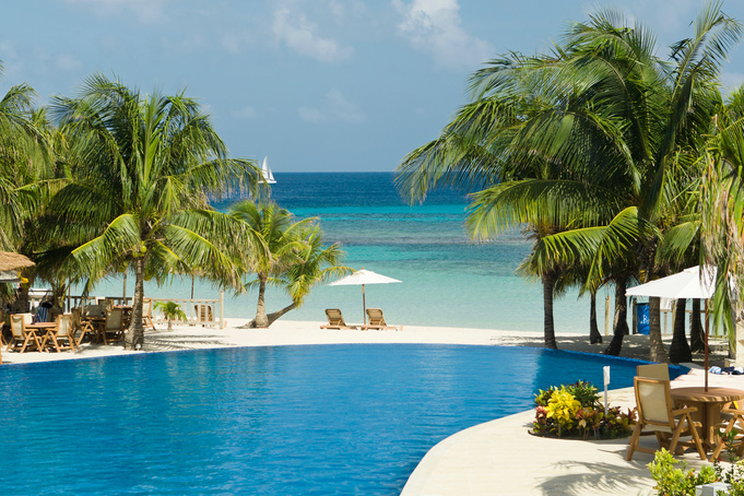 Tropical Beach Resort Pool